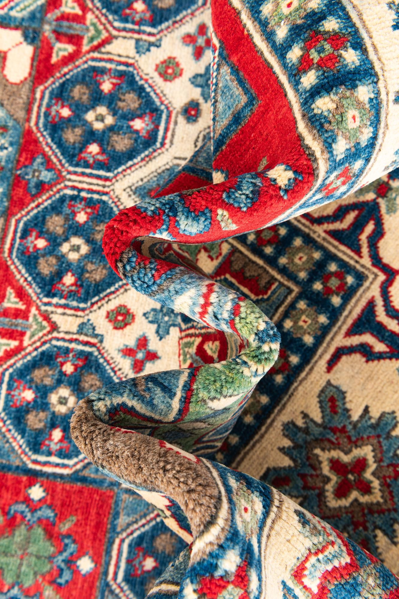 5' x 6' 9 Hand Knotted Kazak Rug