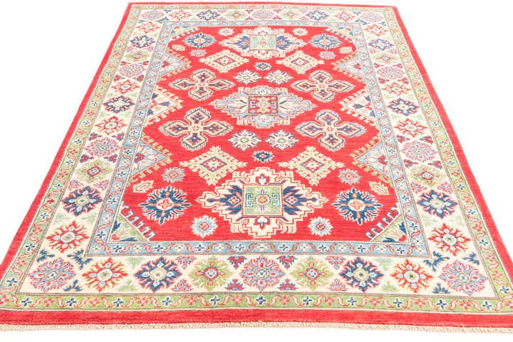 5' 1 x 7' Hand Knotted Kazak Rug