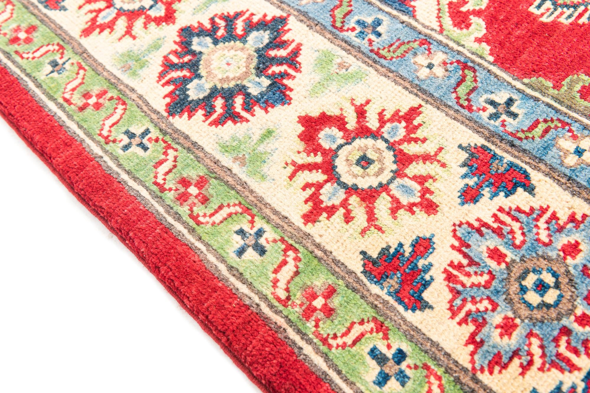 5' 1 x 7' Hand Knotted Kazak Rug