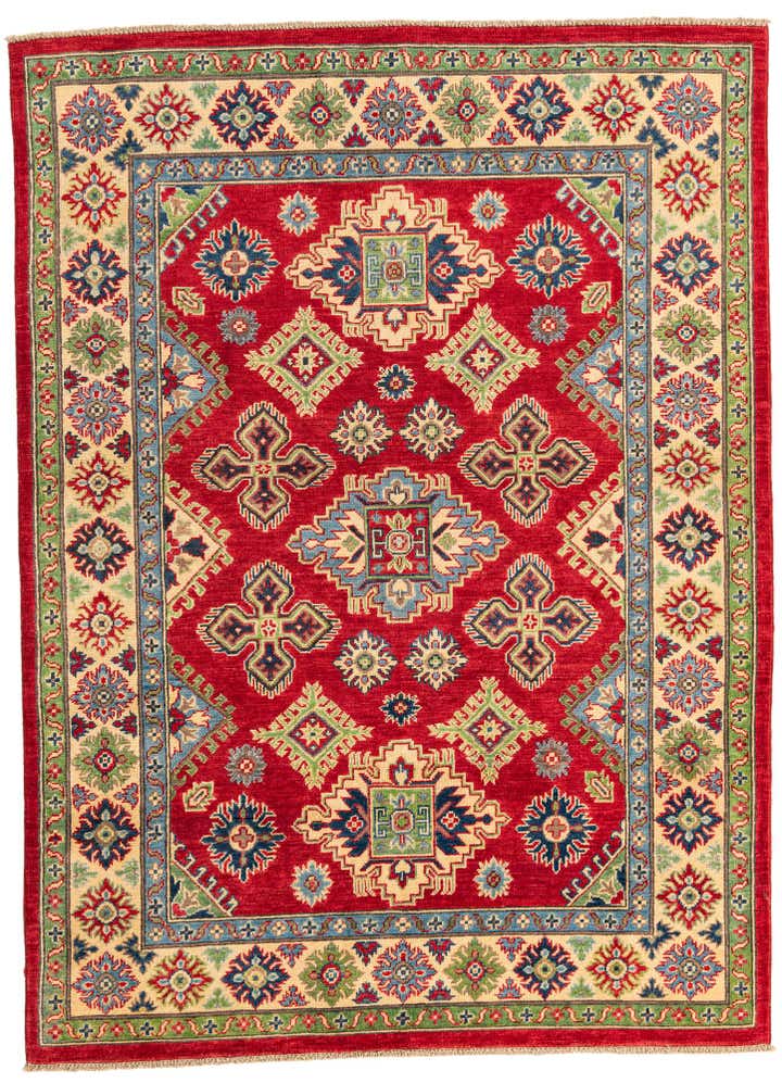 5' 1 x 7' Hand Knotted Kazak Rug