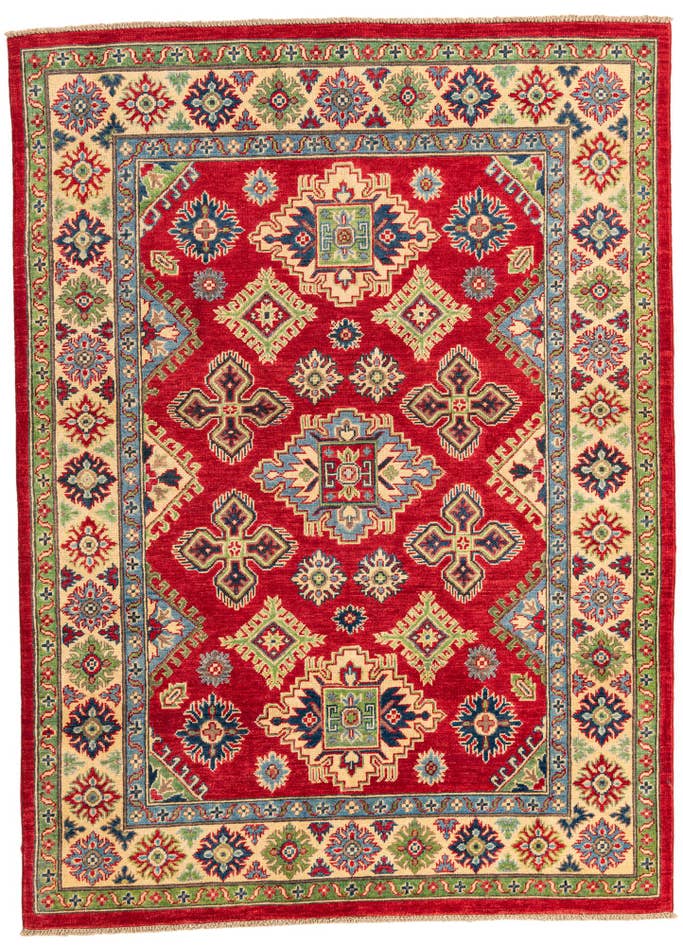 Detail image of 5' 1 x 7' Hand Knotted Kazak Rug