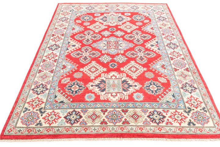5' x 6' 8 Hand Knotted Kazak Rug