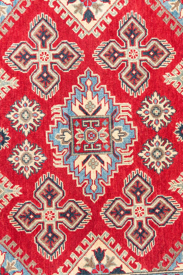 Detail image of 5' x 6' 8 Hand Knotted Kazak Rug