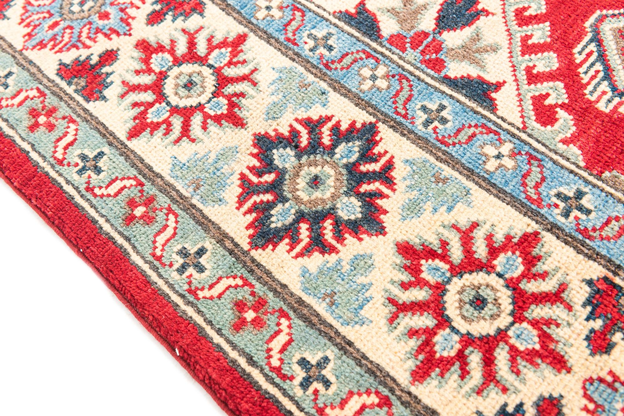 5' x 6' 8 Hand Knotted Kazak Rug
