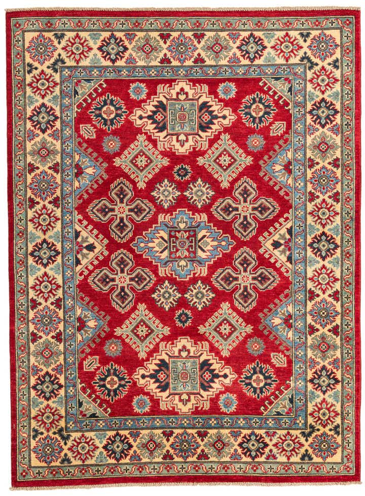 5' x 6' 8 Hand Knotted Kazak Rug