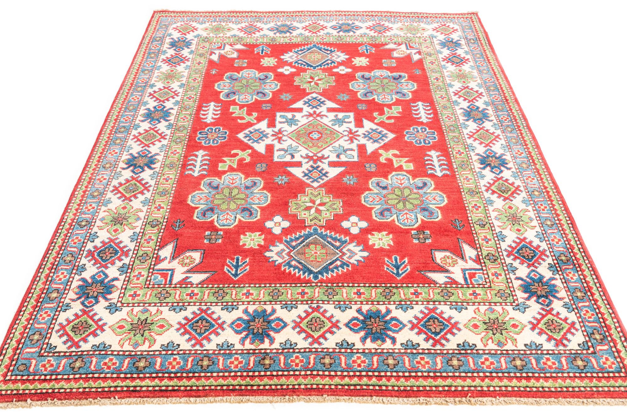 5' 1 x 7' 1 Hand Knotted Kazak Rug