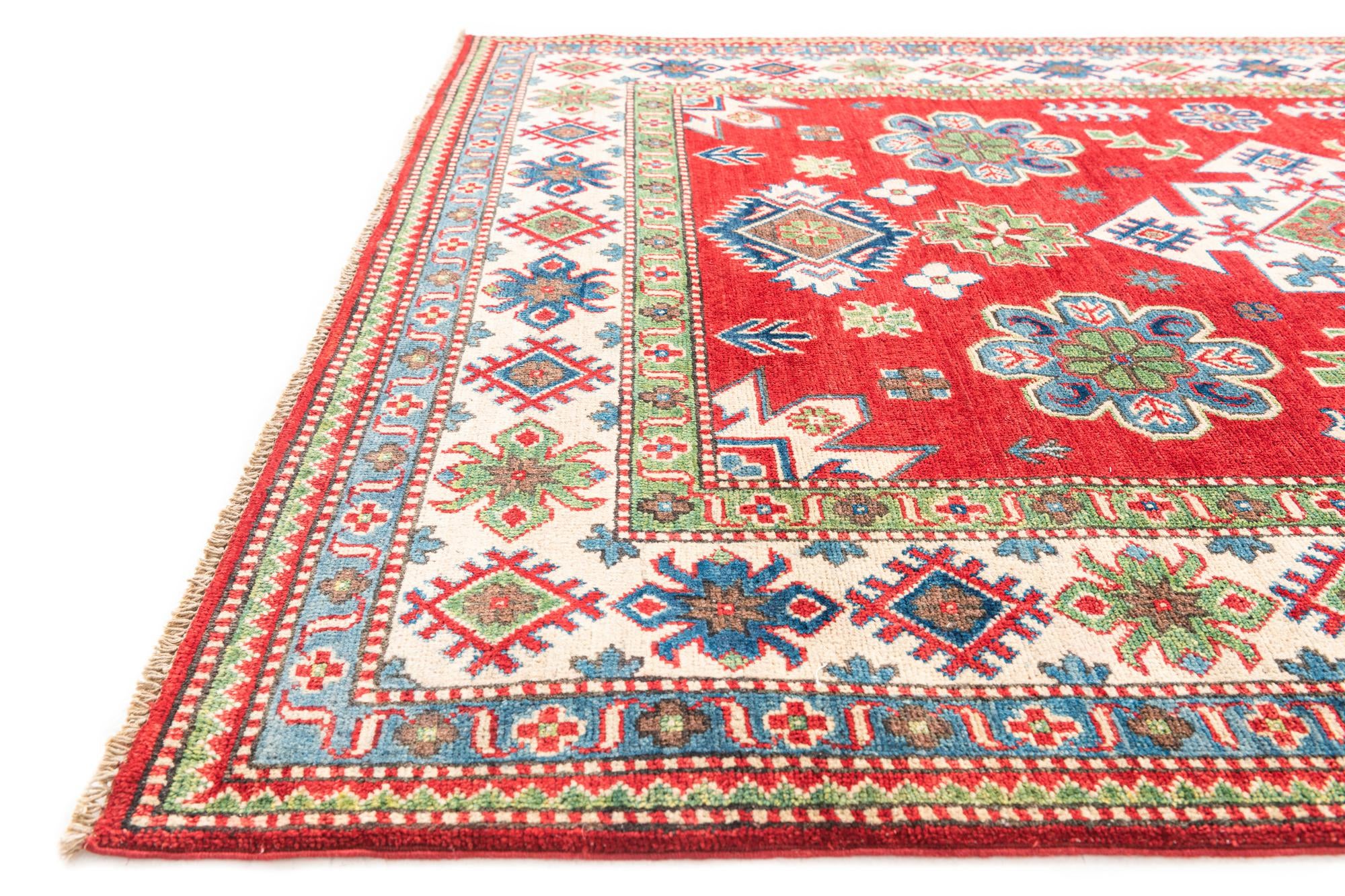 5' 1 x 7' 1 Hand Knotted Kazak Rug