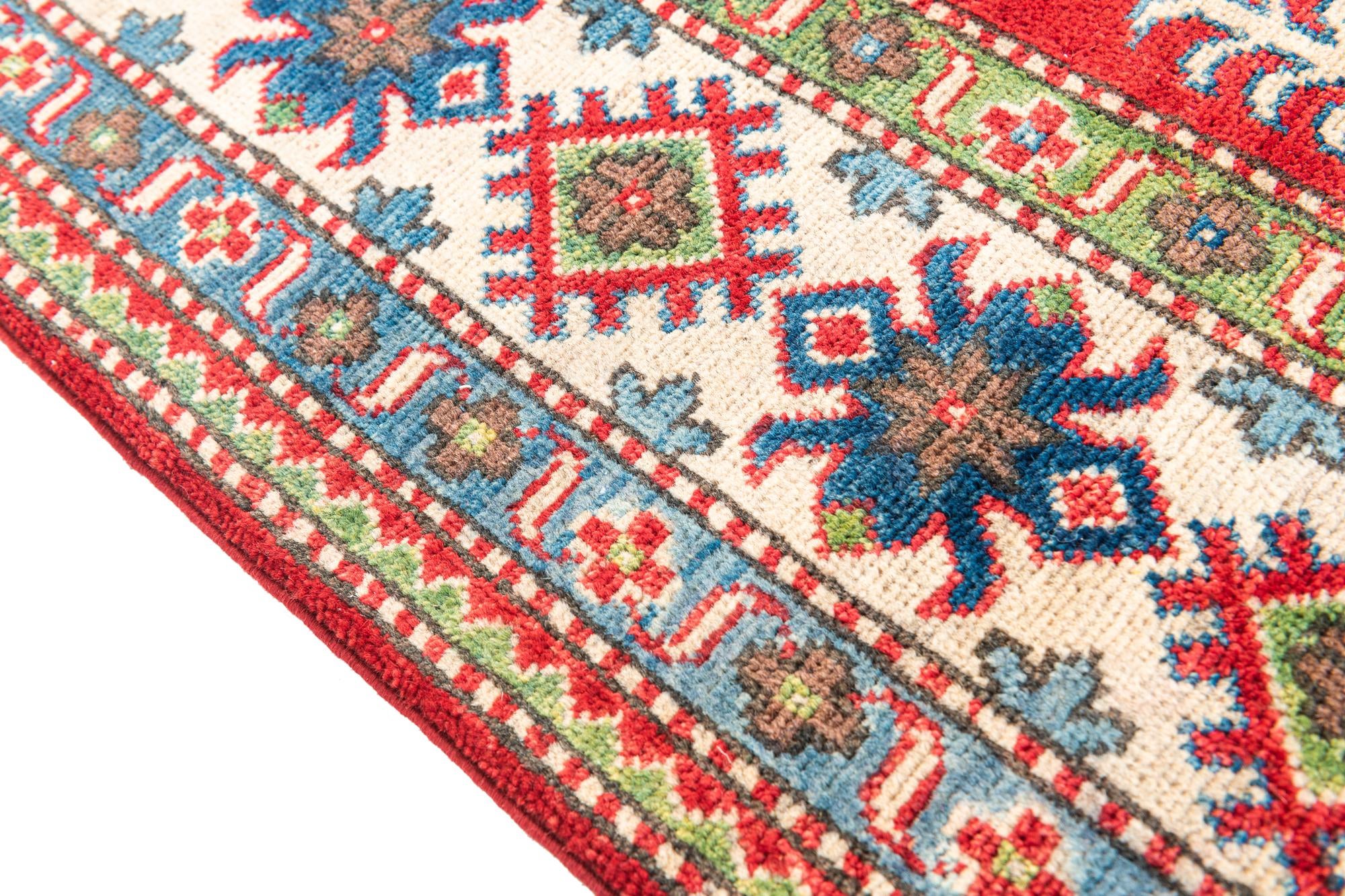 5' 1 x 7' 1 Hand Knotted Kazak Rug