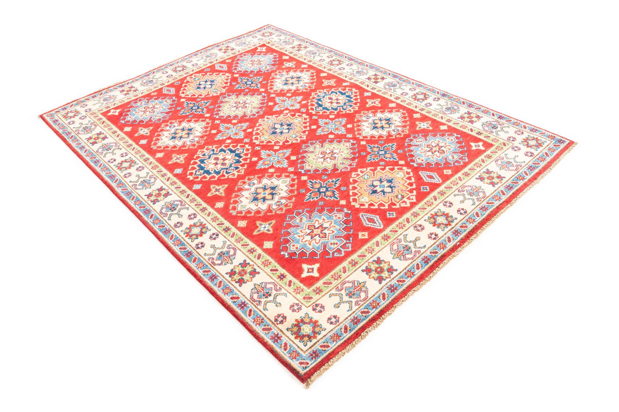 5' 1 x 6' 10 Hand Knotted Kazak Rug