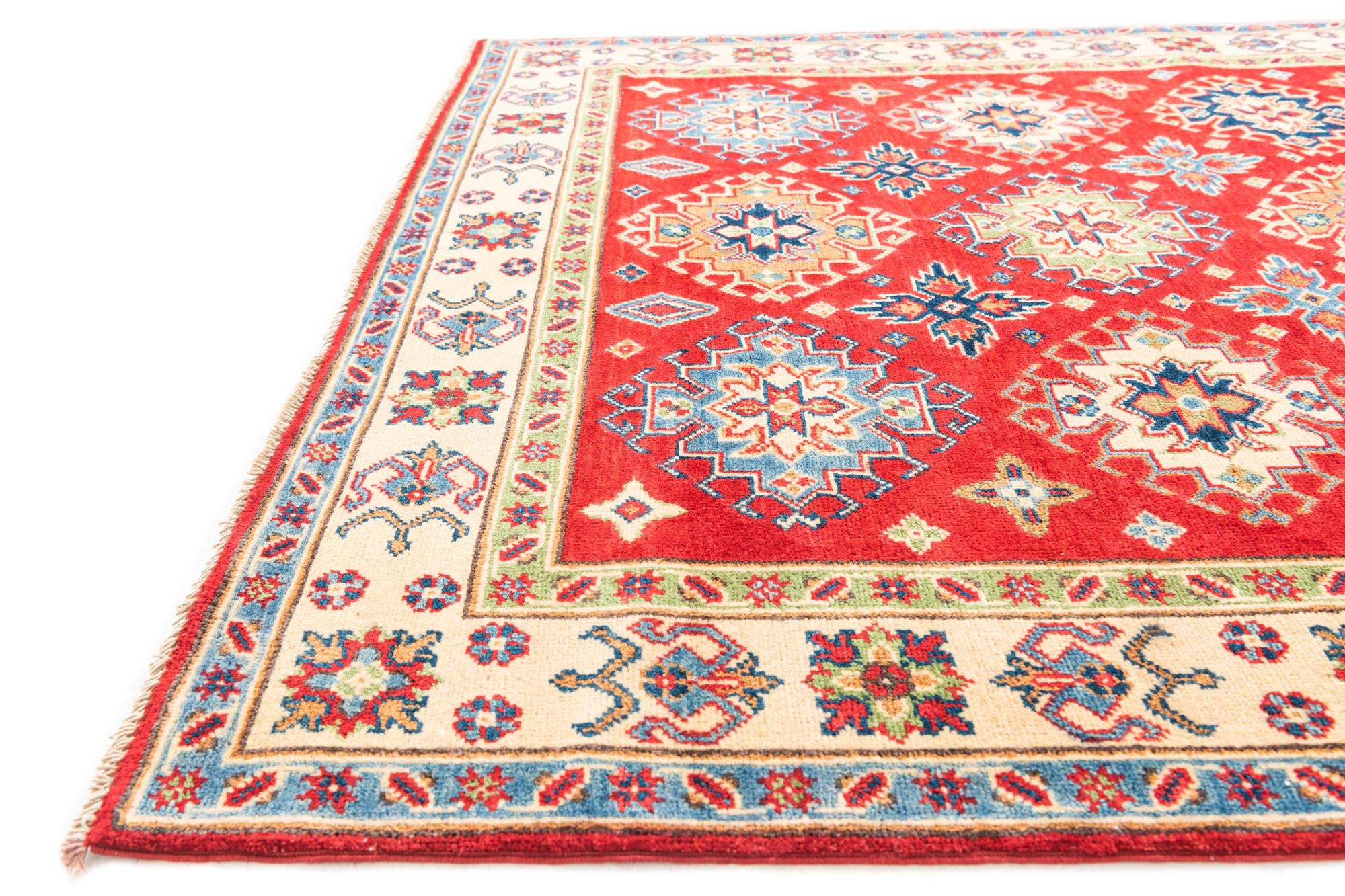 5' 1 x 6' 10 Hand Knotted Kazak Rug