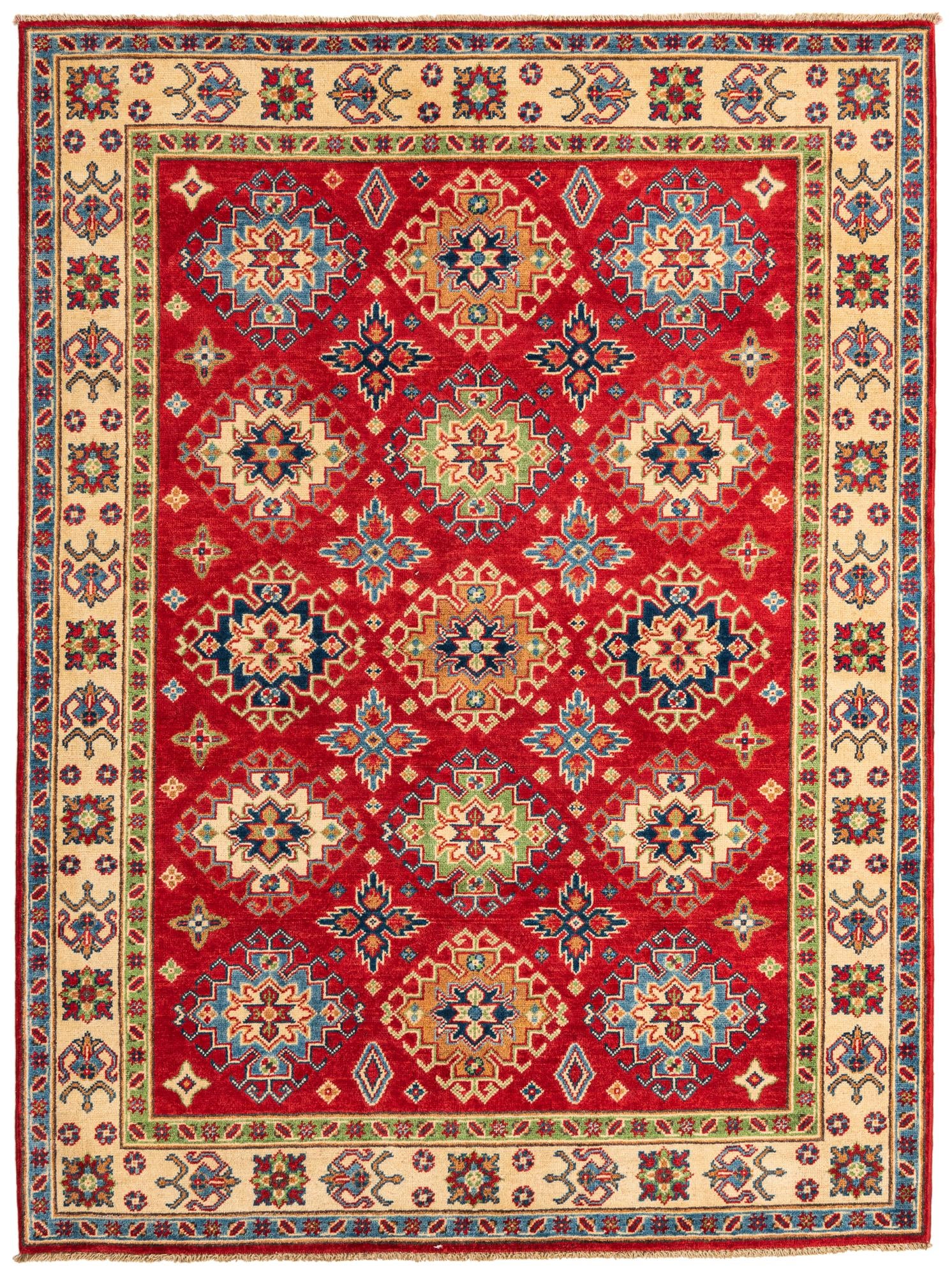 5' 1 x 6' 10 Hand Knotted Kazak Rug