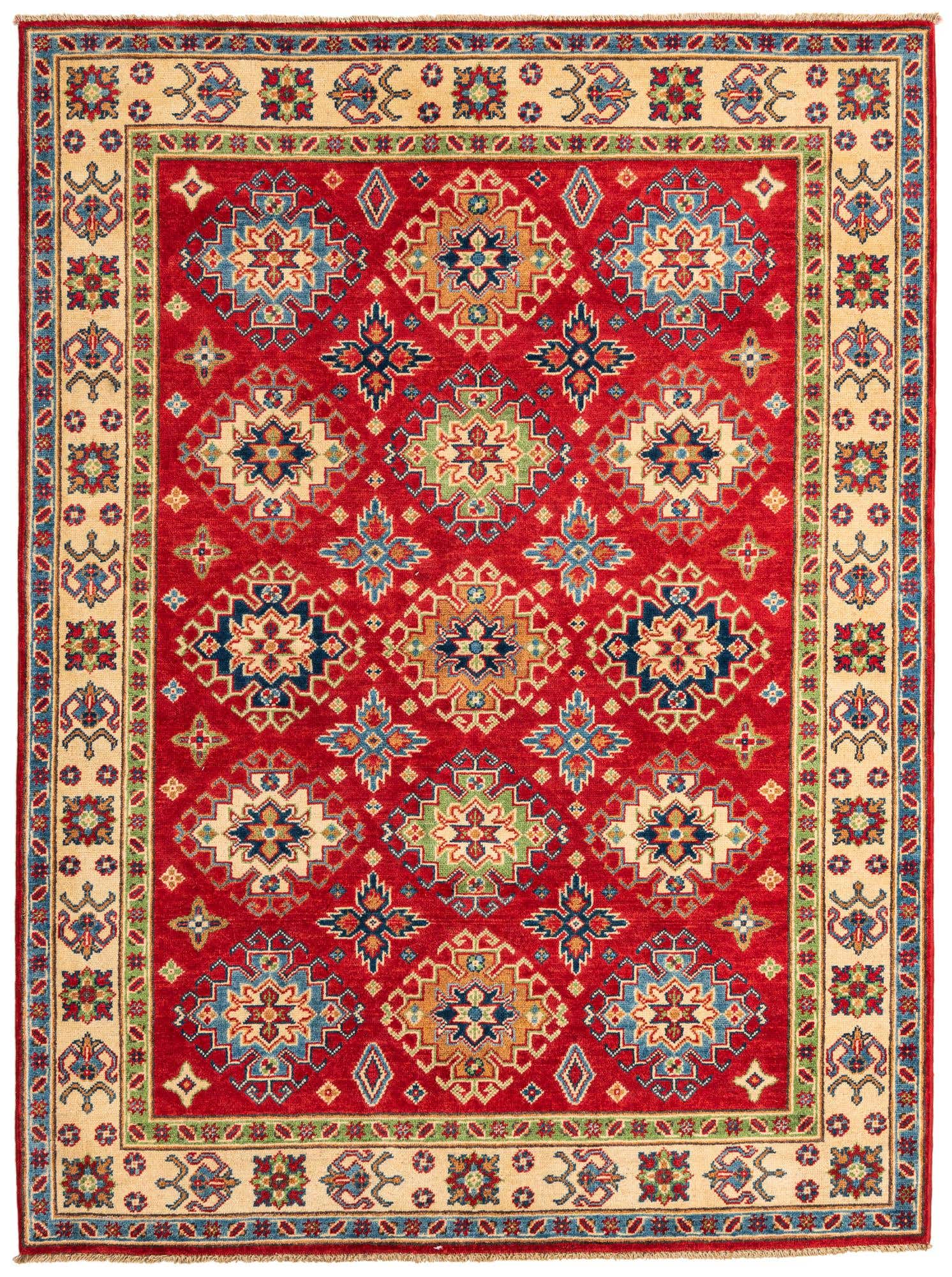 5' 1 x 6' 10 Hand Knotted Kazak Rug