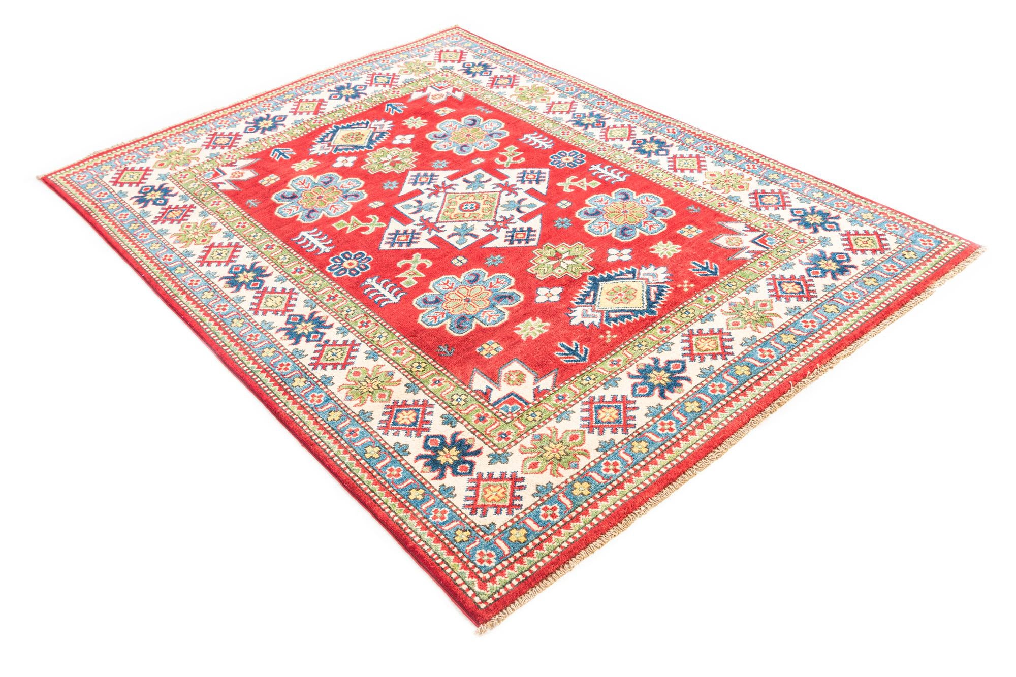 5' x 6' 8 Hand Knotted Kazak Rug