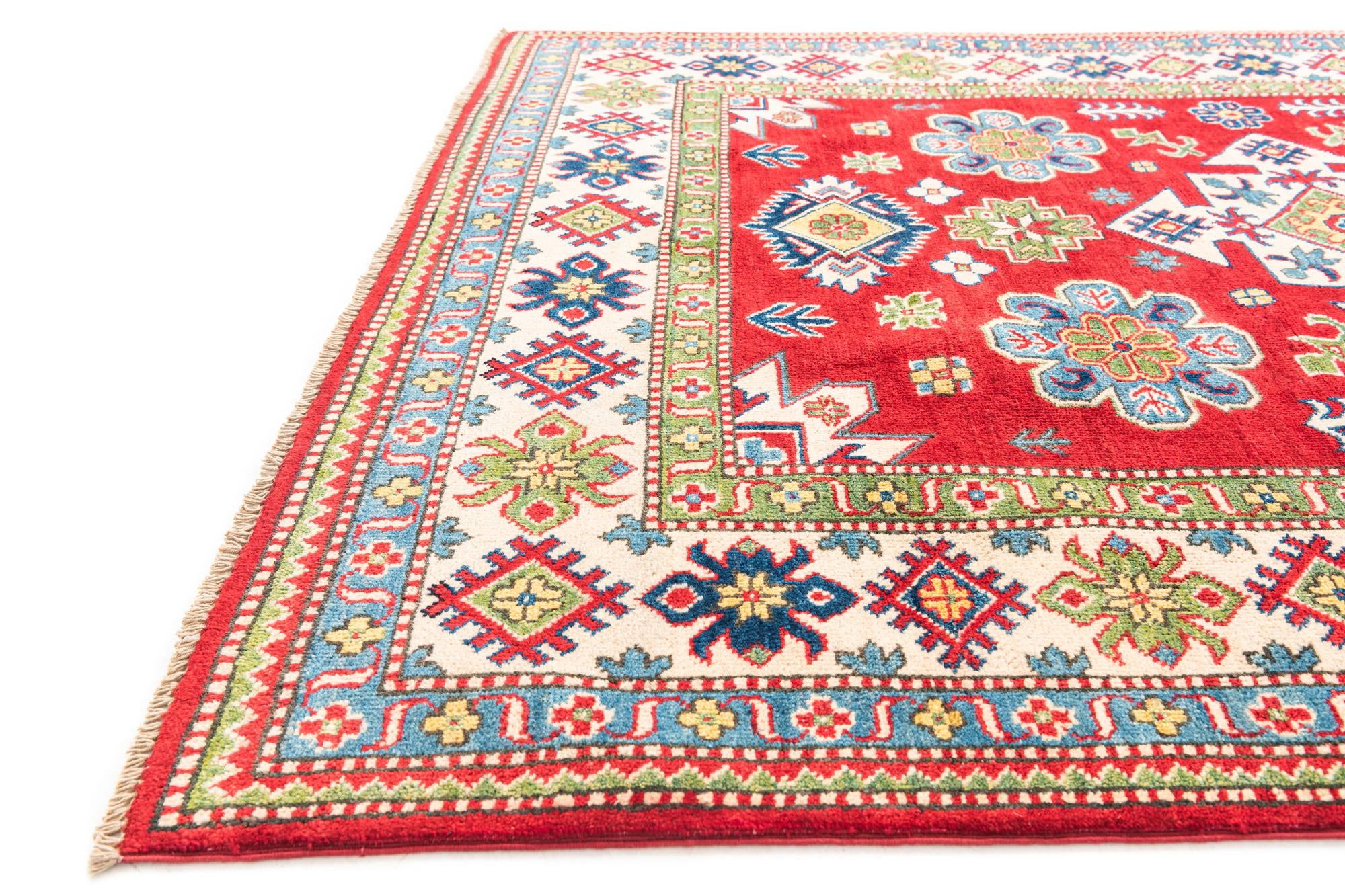 5' x 6' 8 Hand Knotted Kazak Rug