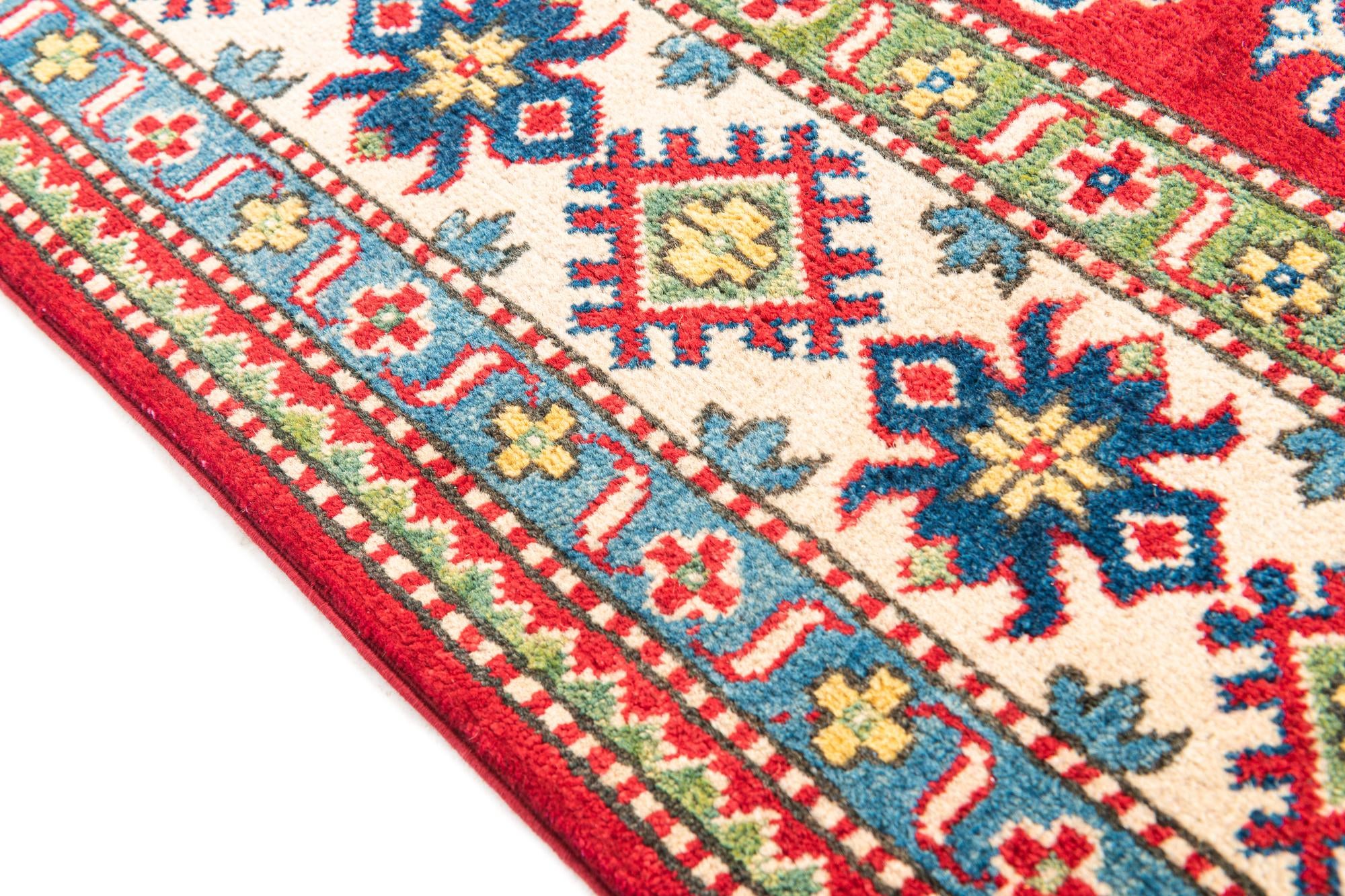 5' x 6' 8 Hand Knotted Kazak Rug