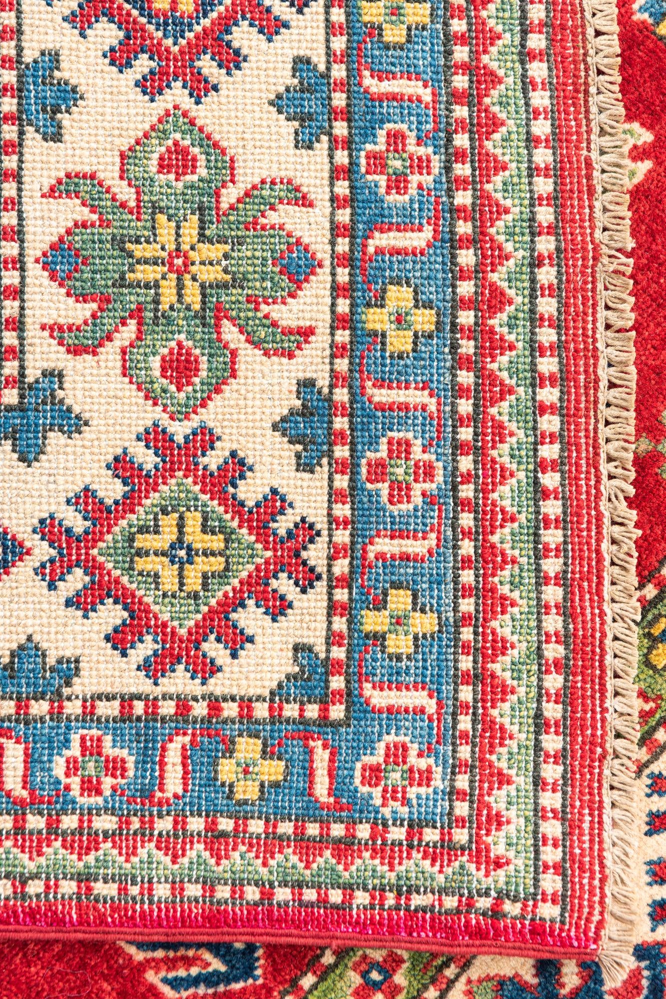 5' x 6' 8 Hand Knotted Kazak Rug
