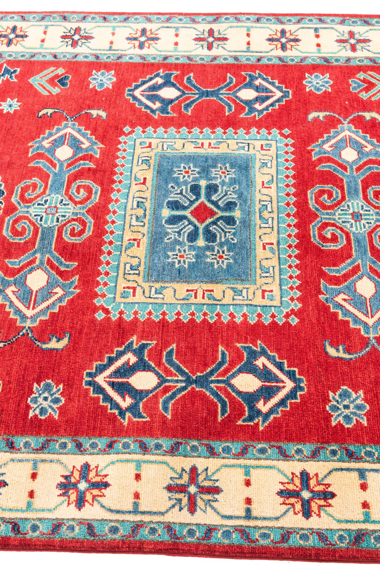 4' 10 x 7' Hand Knotted Kazak Rug