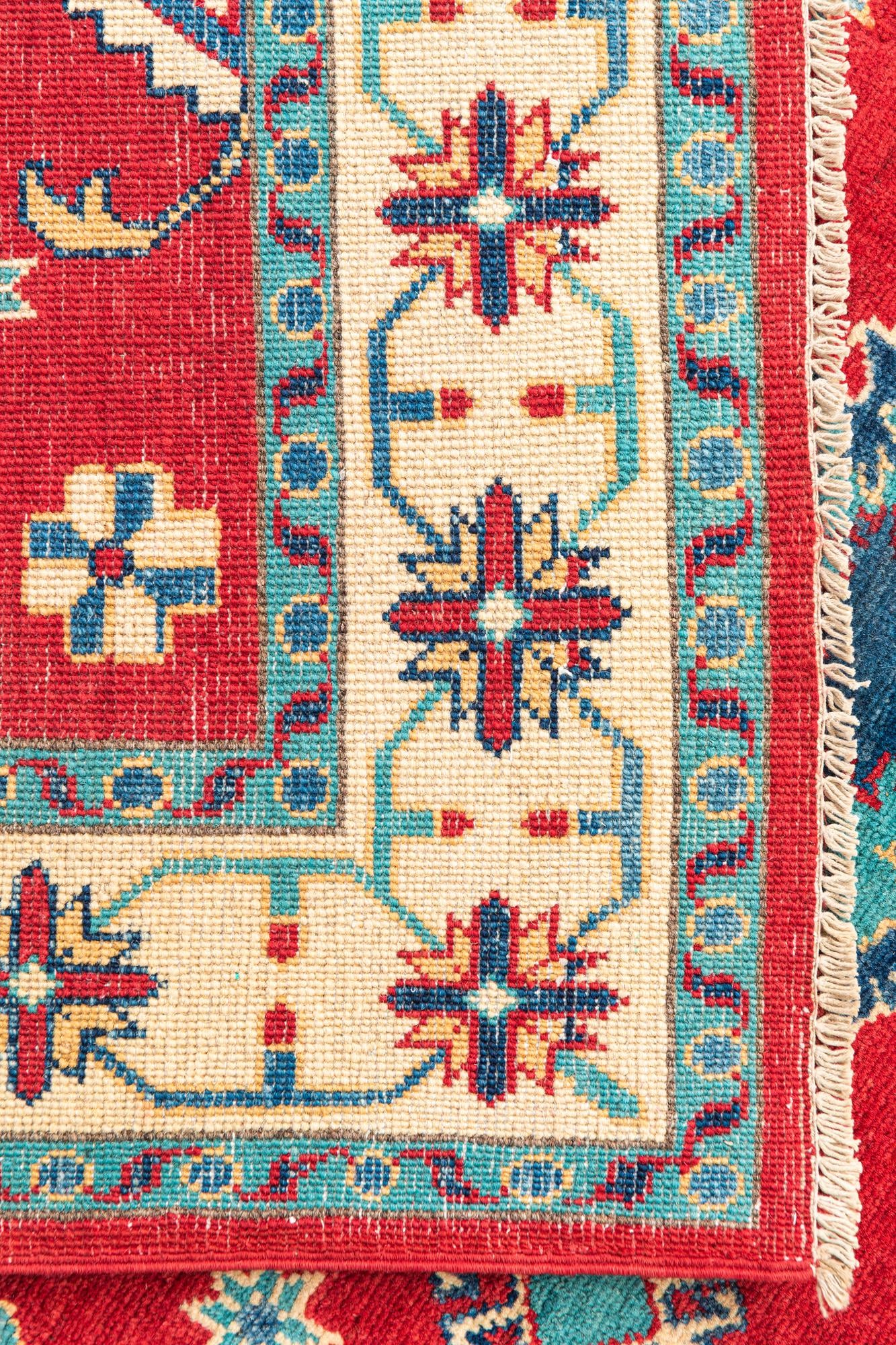 4' 10 x 7' Hand Knotted Kazak Rug