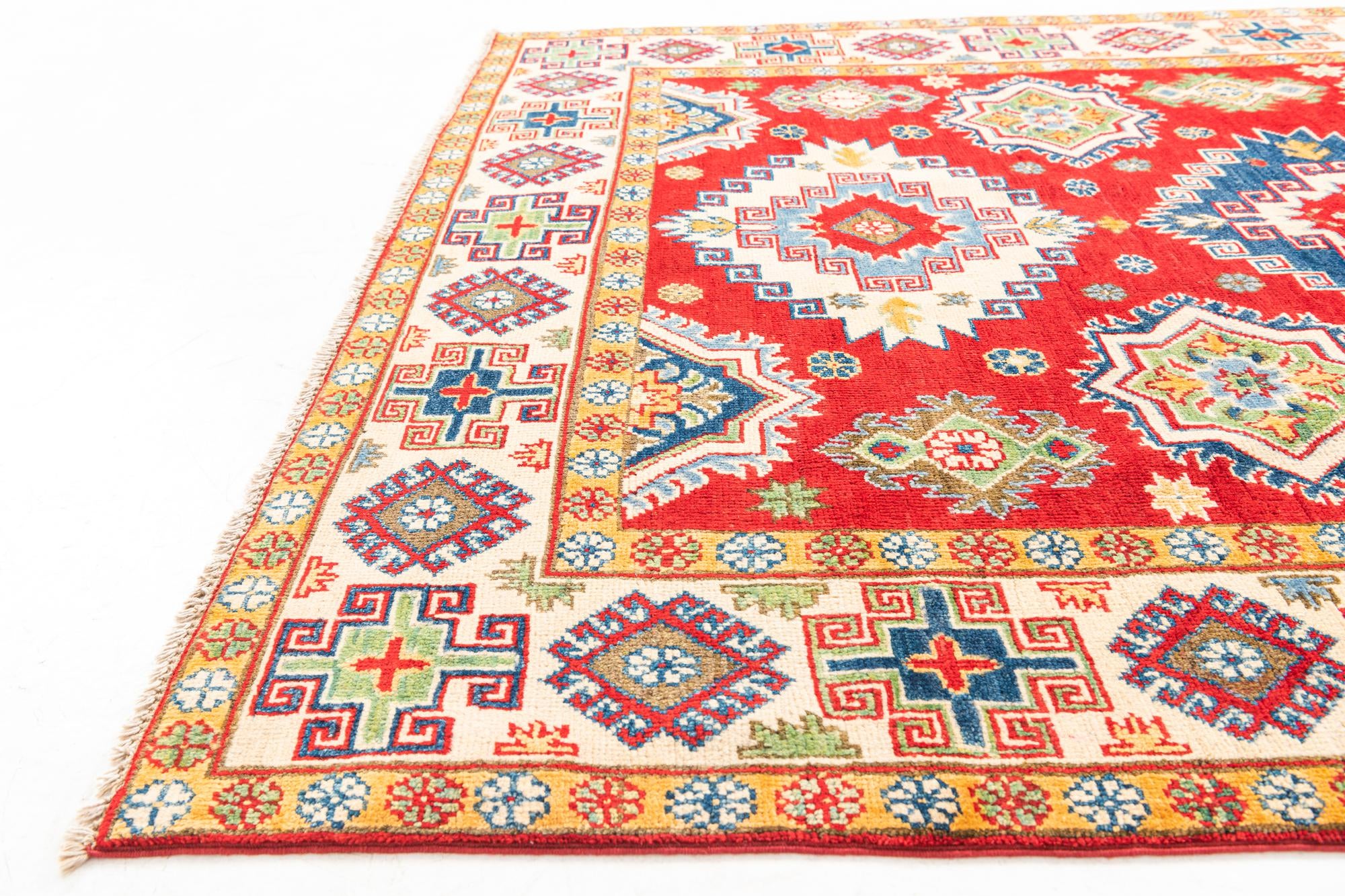 4' 10 x 6' 10 Hand Knotted Kazak Rug