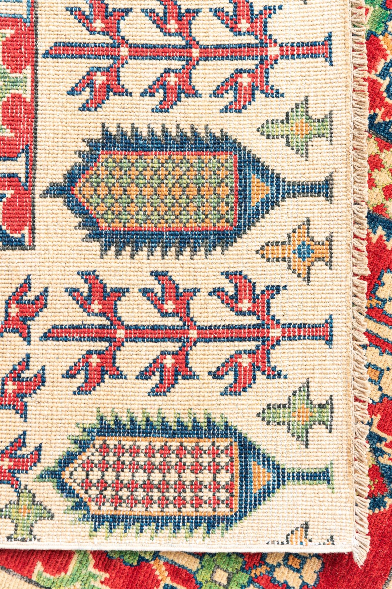 4' 10 x 7' 7 Hand Knotted Kazak Rug