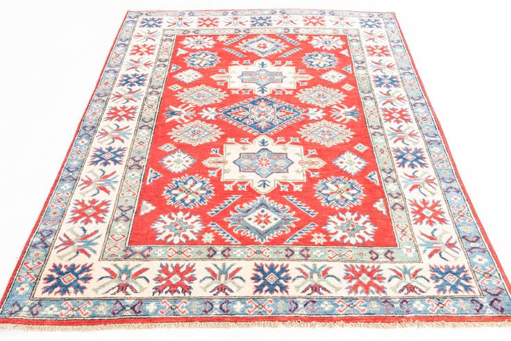 Detail image of 5' x 6' 8 Hand Knotted Kazak Rug