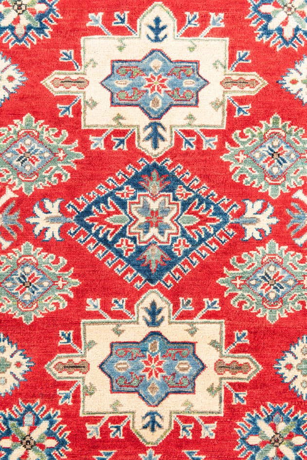Detail image of 5' x 6' 8 Hand Knotted Kazak Rug