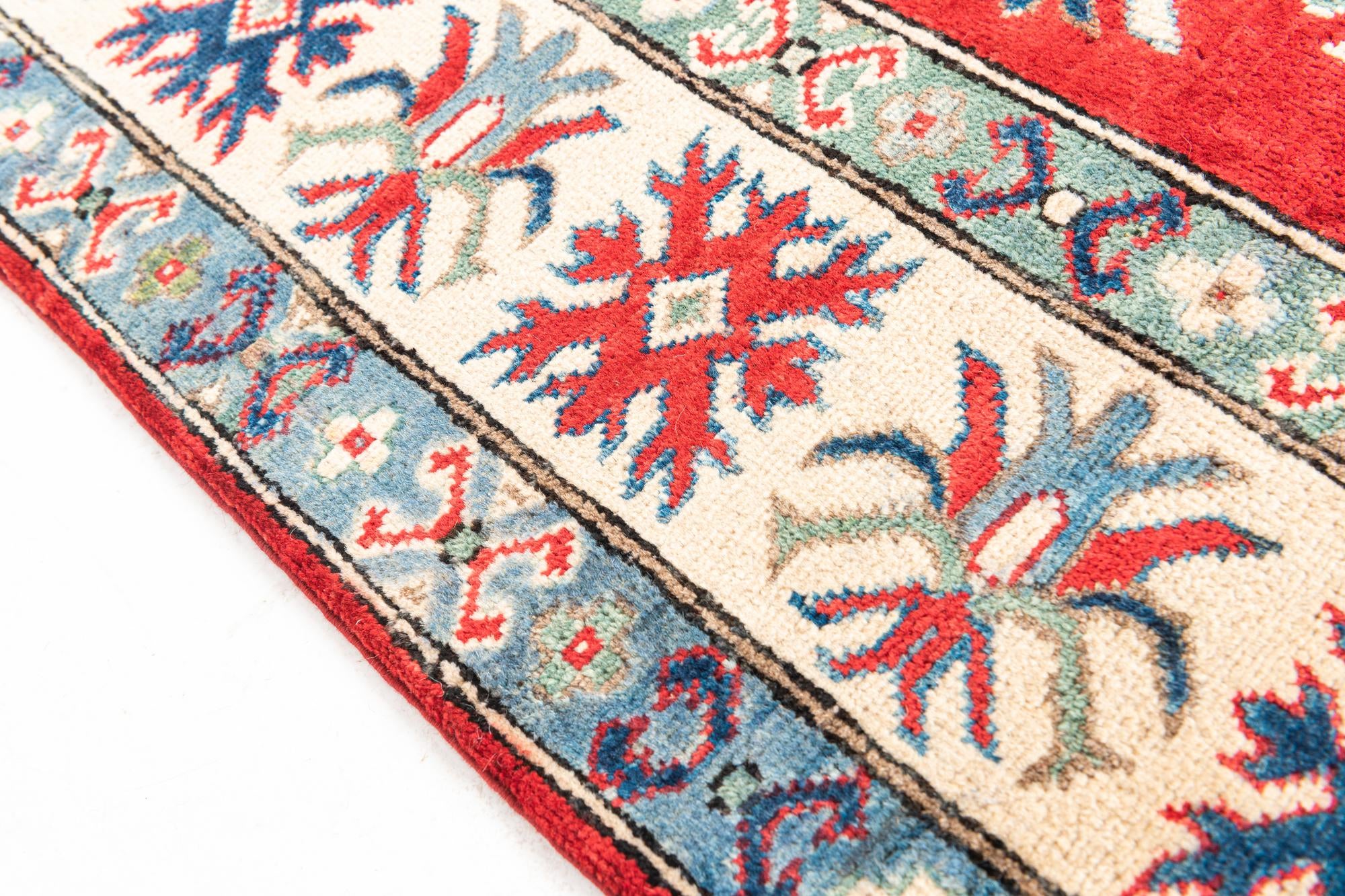 5' x 6' 8 Hand Knotted Kazak Rug