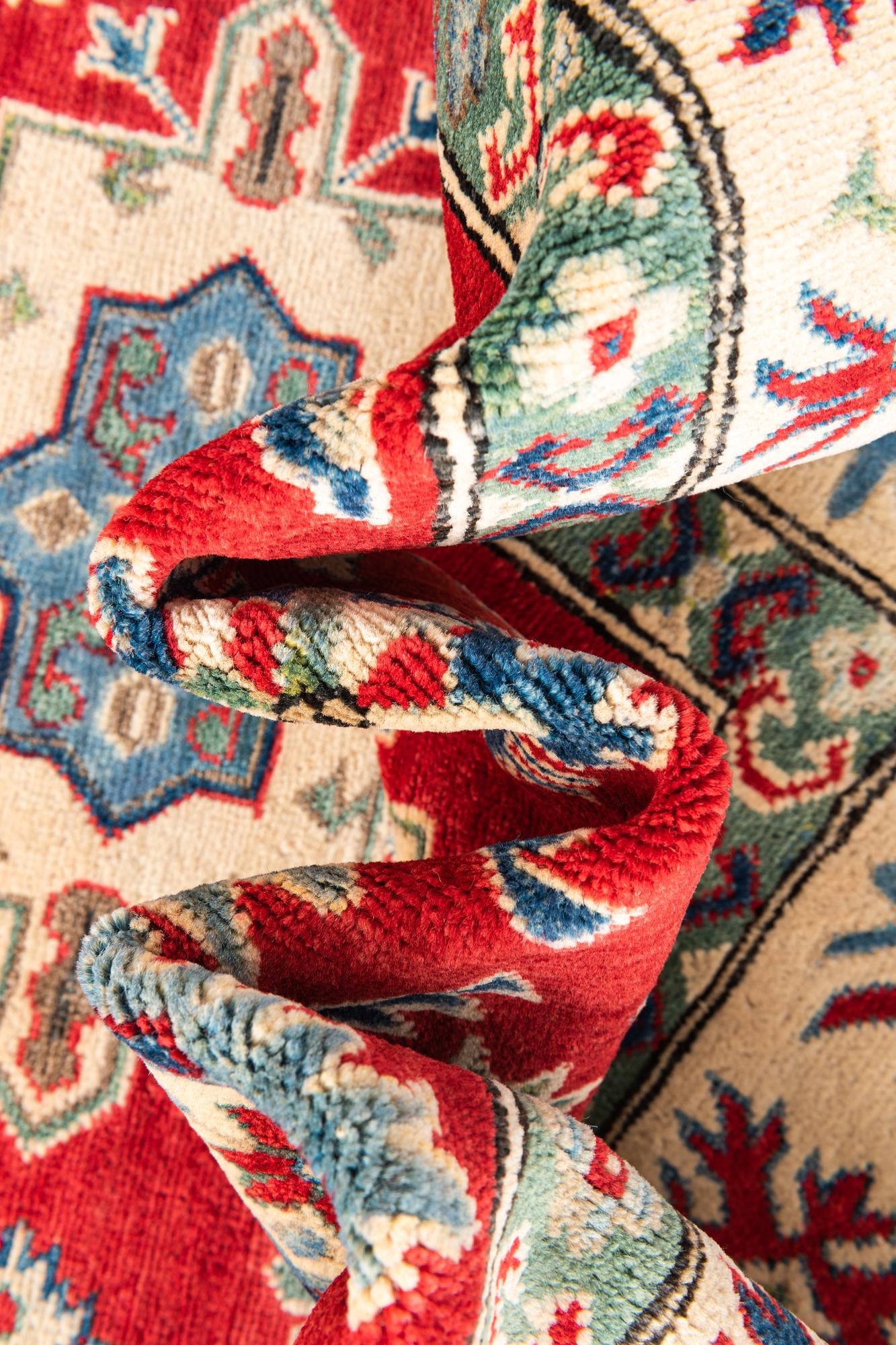 5' x 6' 8 Hand Knotted Kazak Rug