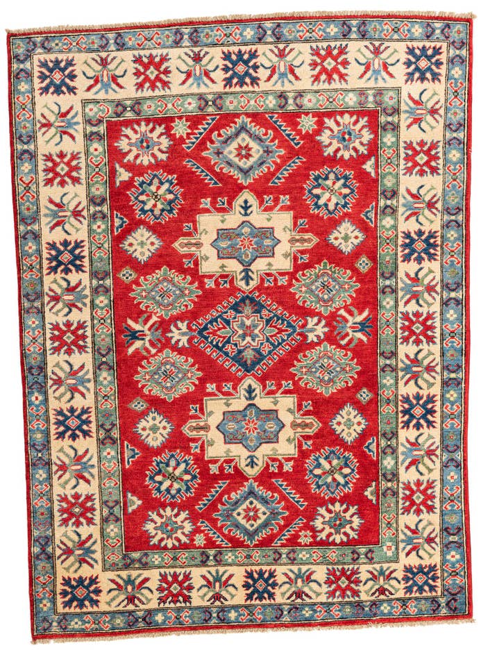 Detail image of 5' x 6' 8 Hand Knotted Kazak Rug