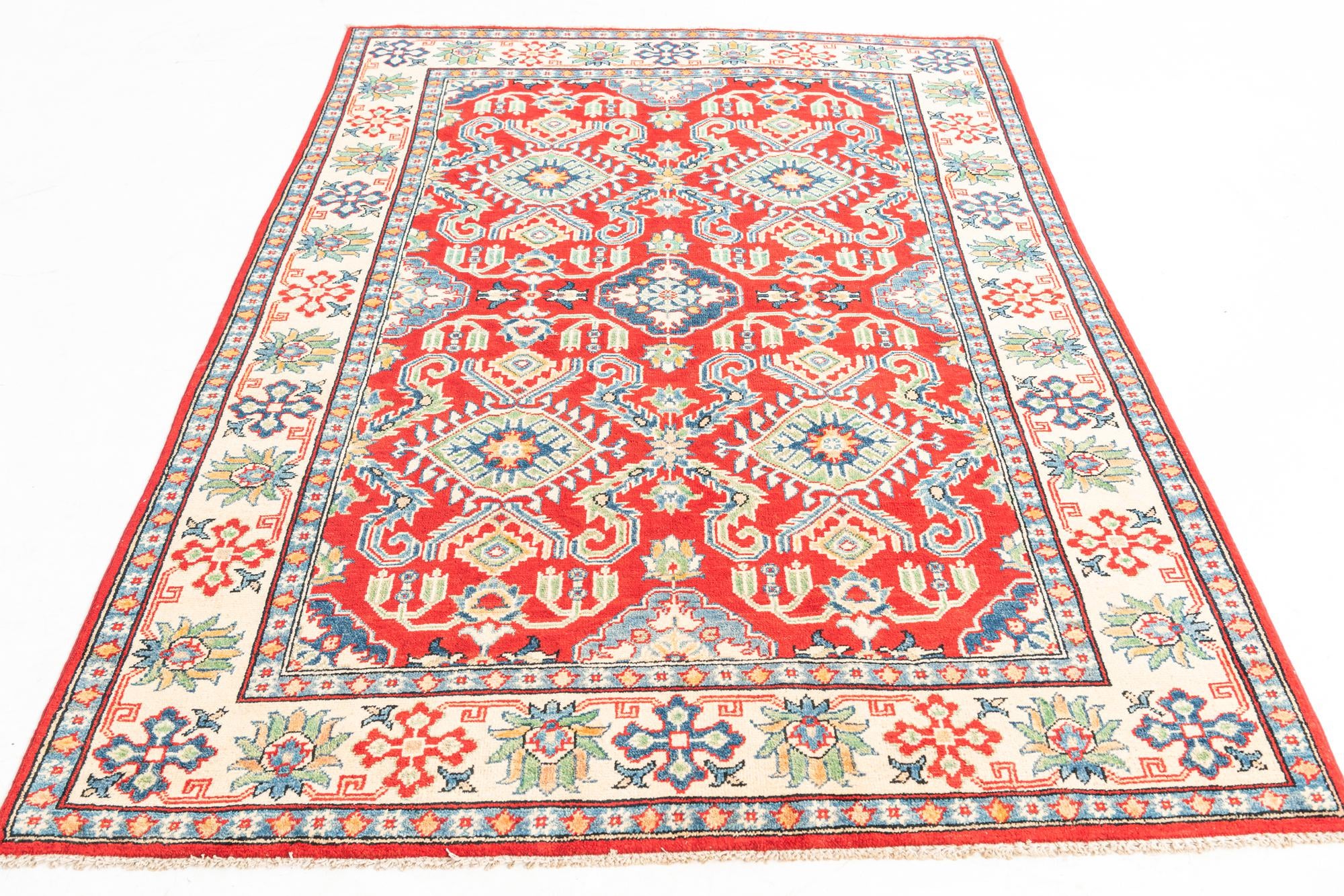 4' 10 x 6' 8 Hand Knotted Kazak Rug
