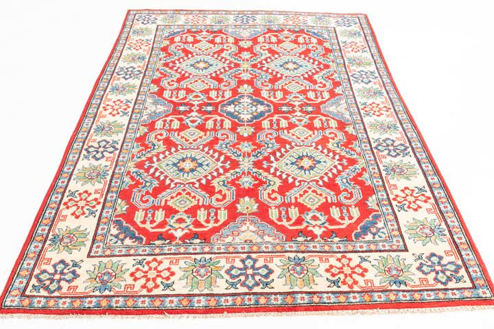 4' 10 x 6' 8 Hand Knotted Kazak Rug