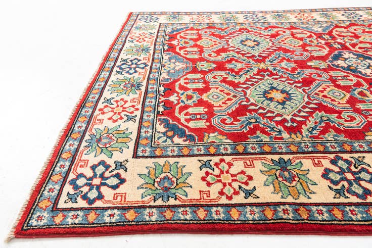 Detail image of 4' 10 x 6' 8 Hand Knotted Kazak Rug