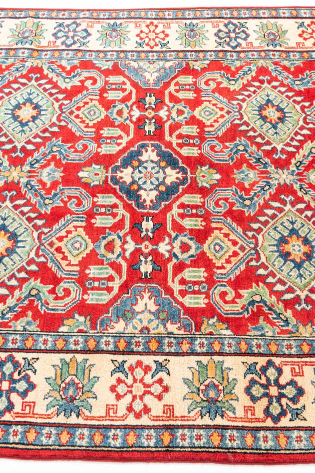 Detail image of 4' 10 x 6' 8 Hand Knotted Kazak Rug