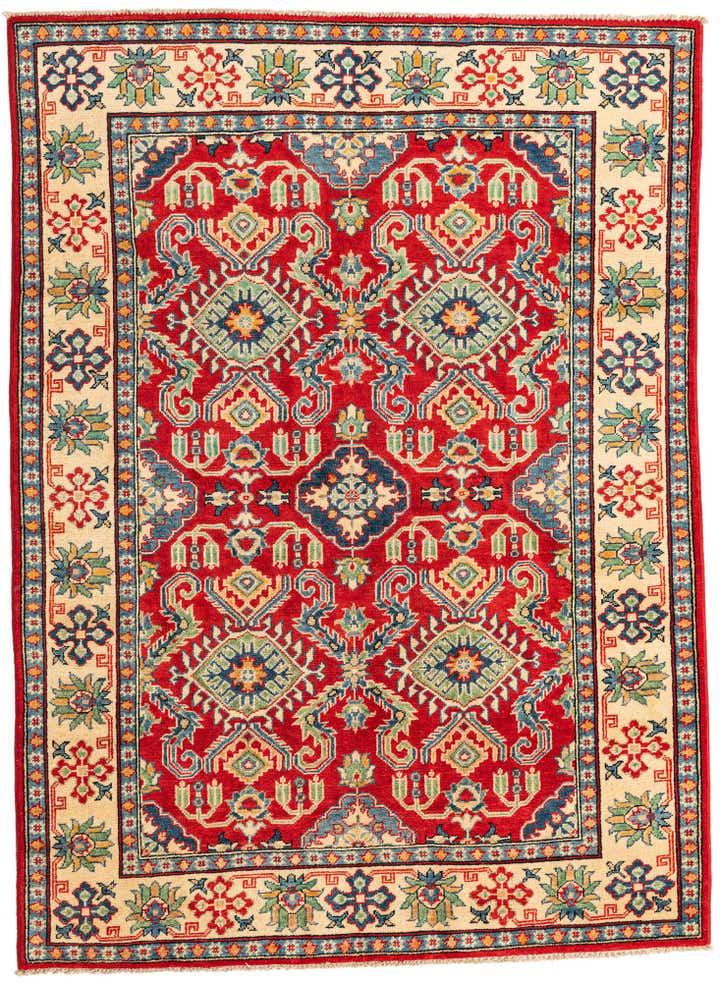 4' 10 x 6' 8 Hand Knotted Kazak Rug