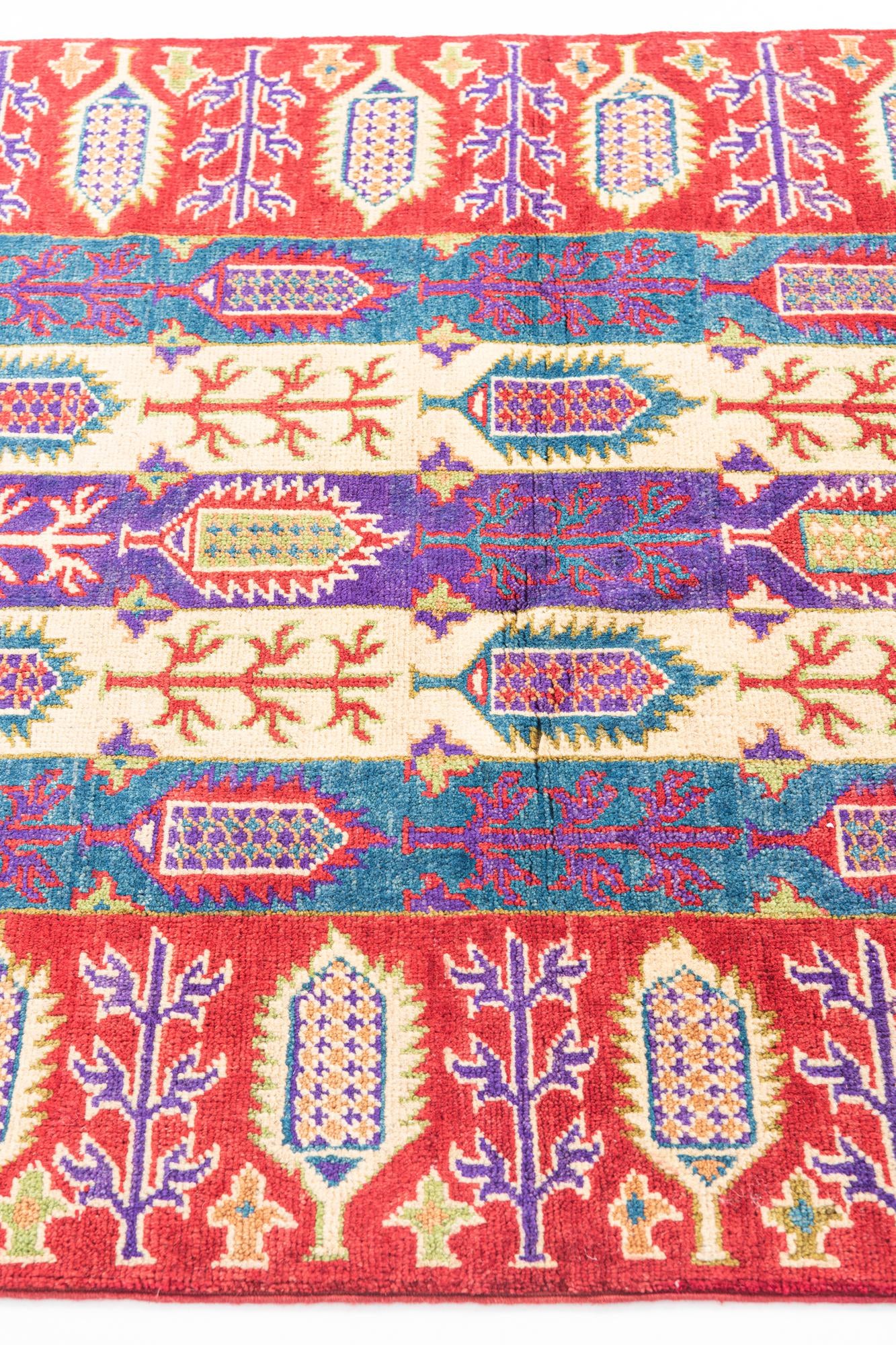 3' 4 x 5' Hand Knotted Kazak Rug