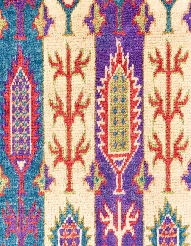 Detail image of 3' 4 x 5'  Hand Knotted Kazak Rug