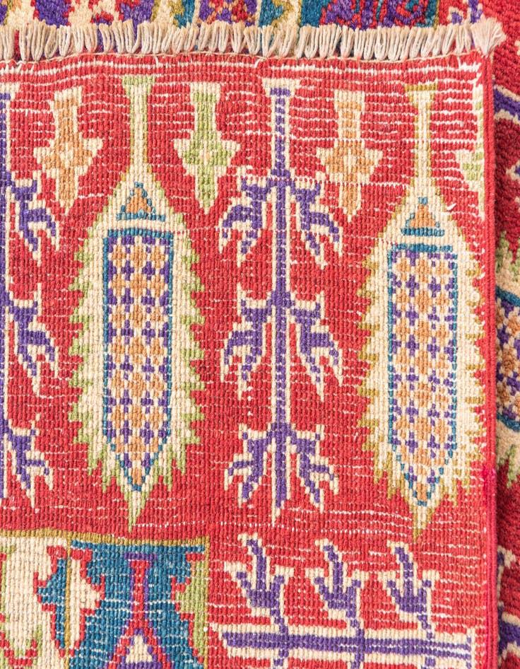 Detail image of 3' 4 x 5'  Hand Knotted Kazak Rug