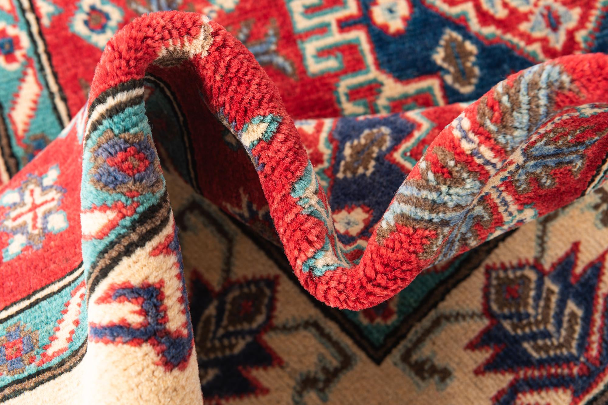 3' 4 x 5' Hand Knotted Kazak Rug