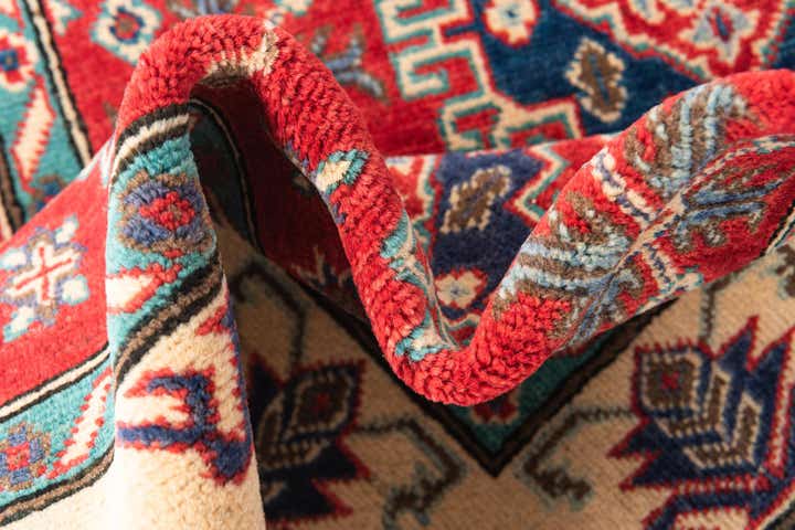 3' 4 x 5' Hand Knotted Kazak Rug