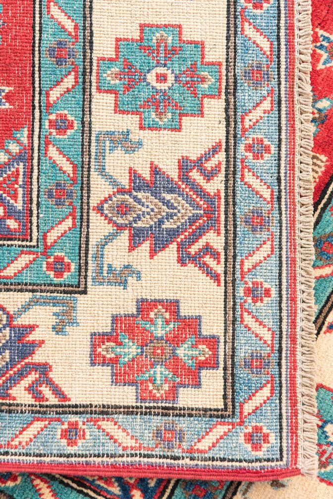 3' 4 x 5' Hand Knotted Kazak Rug