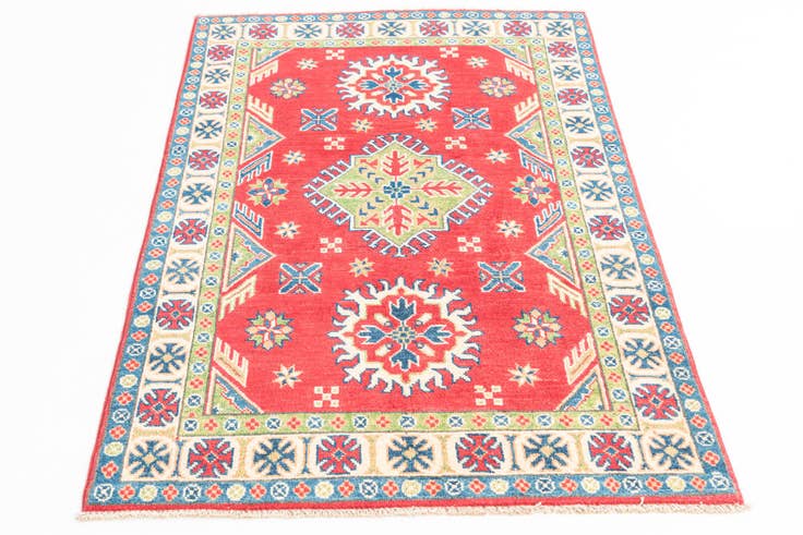 Detail image of 3' 3 x 5' Hand Knotted Kazak Rug