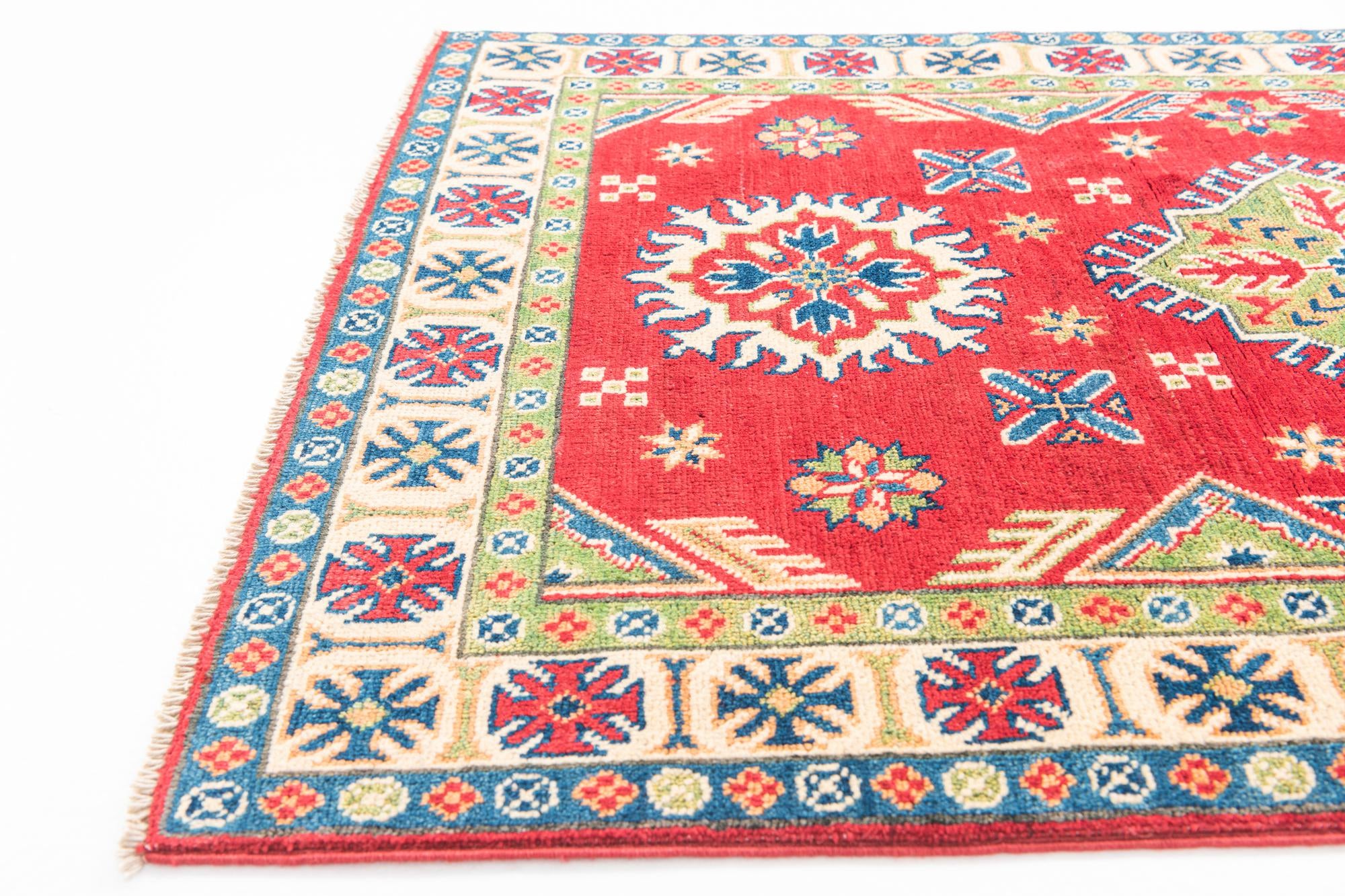 3' 3 x 5' Hand Knotted Kazak Rug