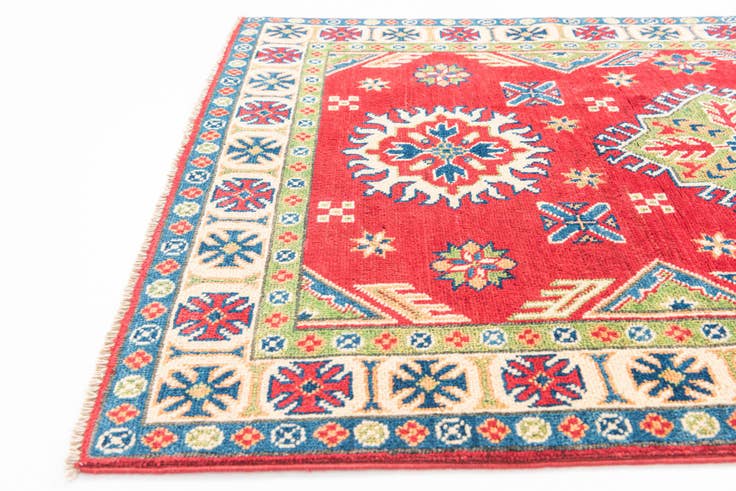 Detail image of 3' 3 x 5' Hand Knotted Kazak Rug