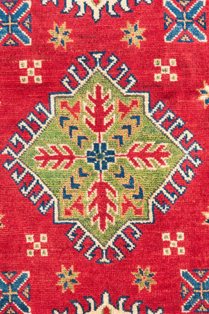 3' 3 x 5' Hand Knotted Kazak Rug