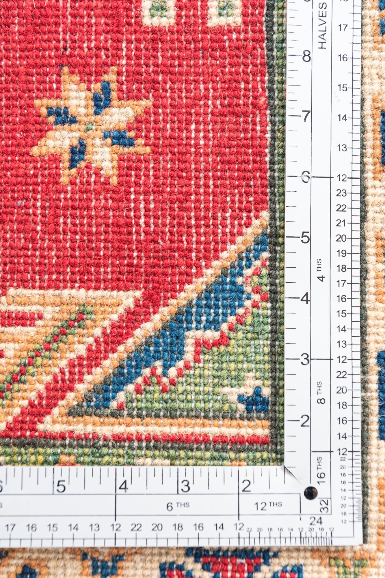 3' 3 x 5' Hand Knotted Kazak Rug