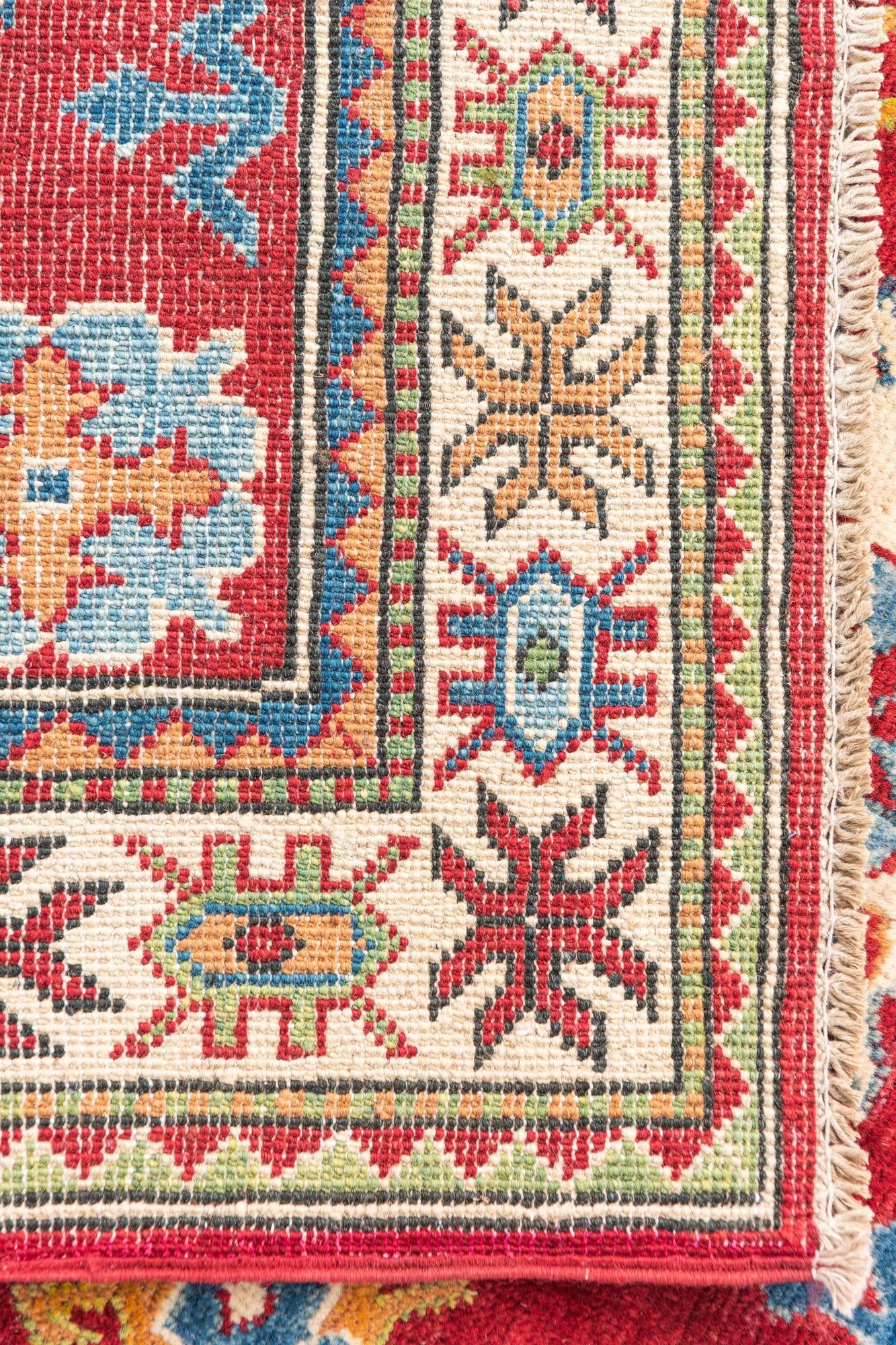 3' 4 x 5' Hand Knotted Kazak Rug