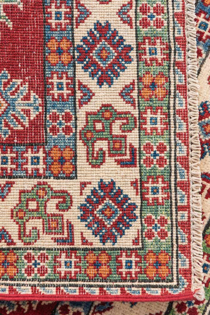 3' 5 x 5' Hand Knotted Kazak Rug