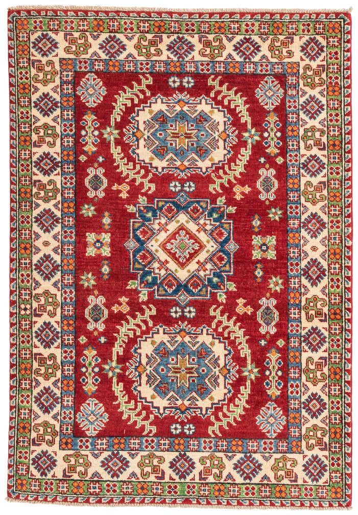 3' 5 x 5' Hand Knotted Kazak Rug