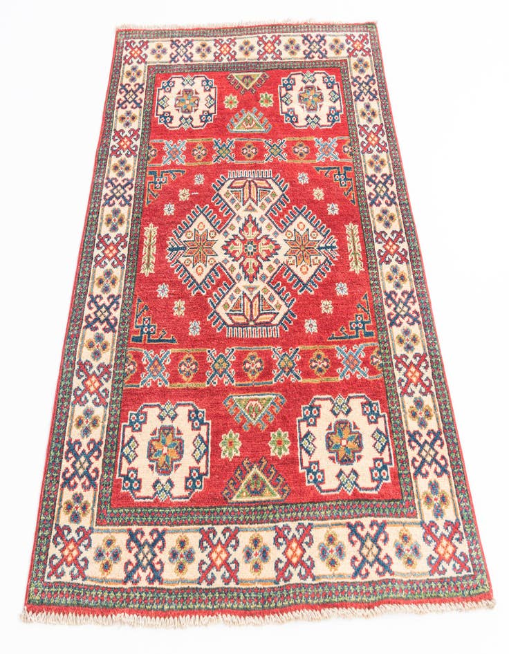 Detail image of 3' 6 x 5' Hand Knotted Kazak Rug