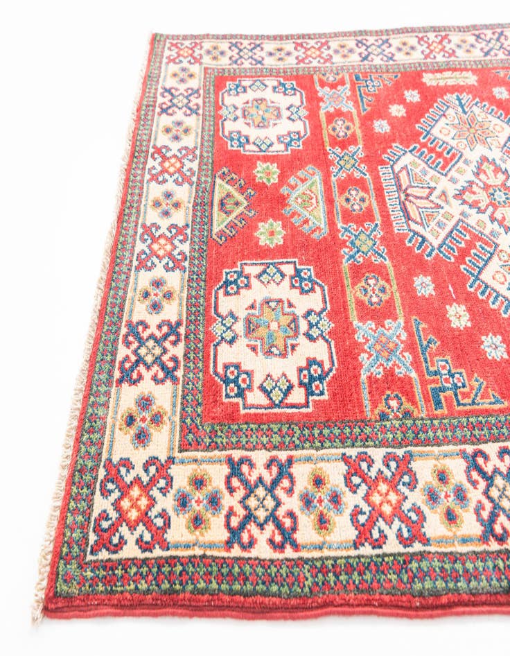 Detail image of 3' 6 x 5' Hand Knotted Kazak Rug